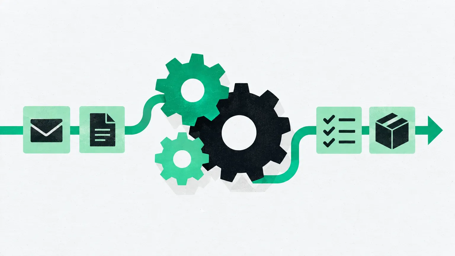 Illustration éditoriale : Automatisation des Processus Métier