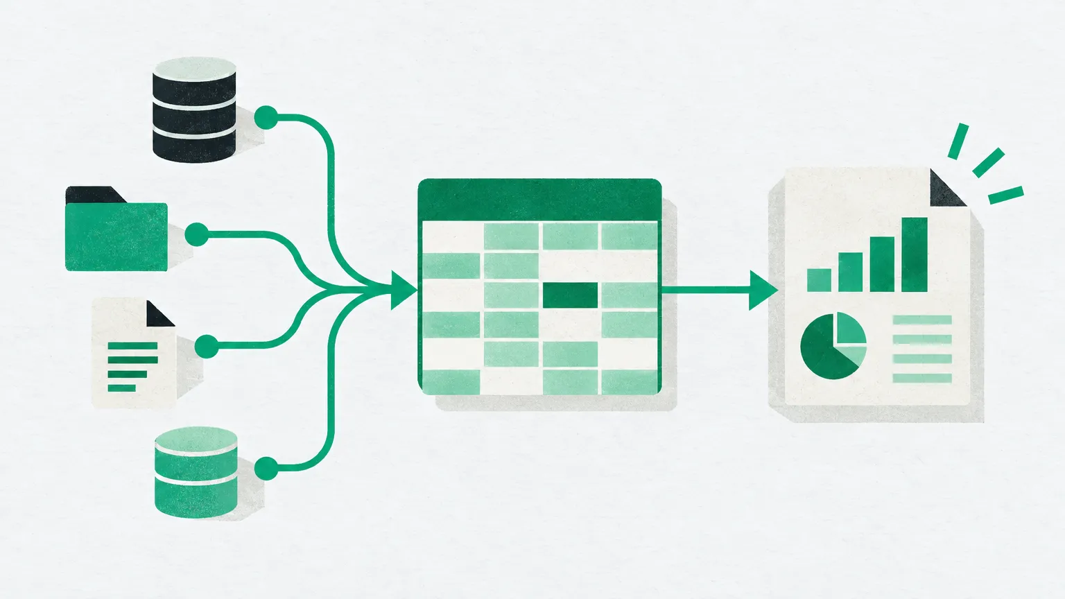 Illustration éditoriale : Automatisation du Reporting Excel