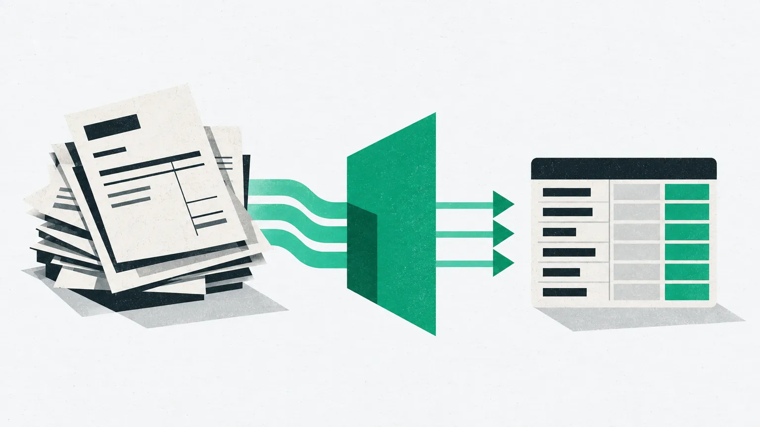 Illustration éditoriale : Traitement automatique des factures